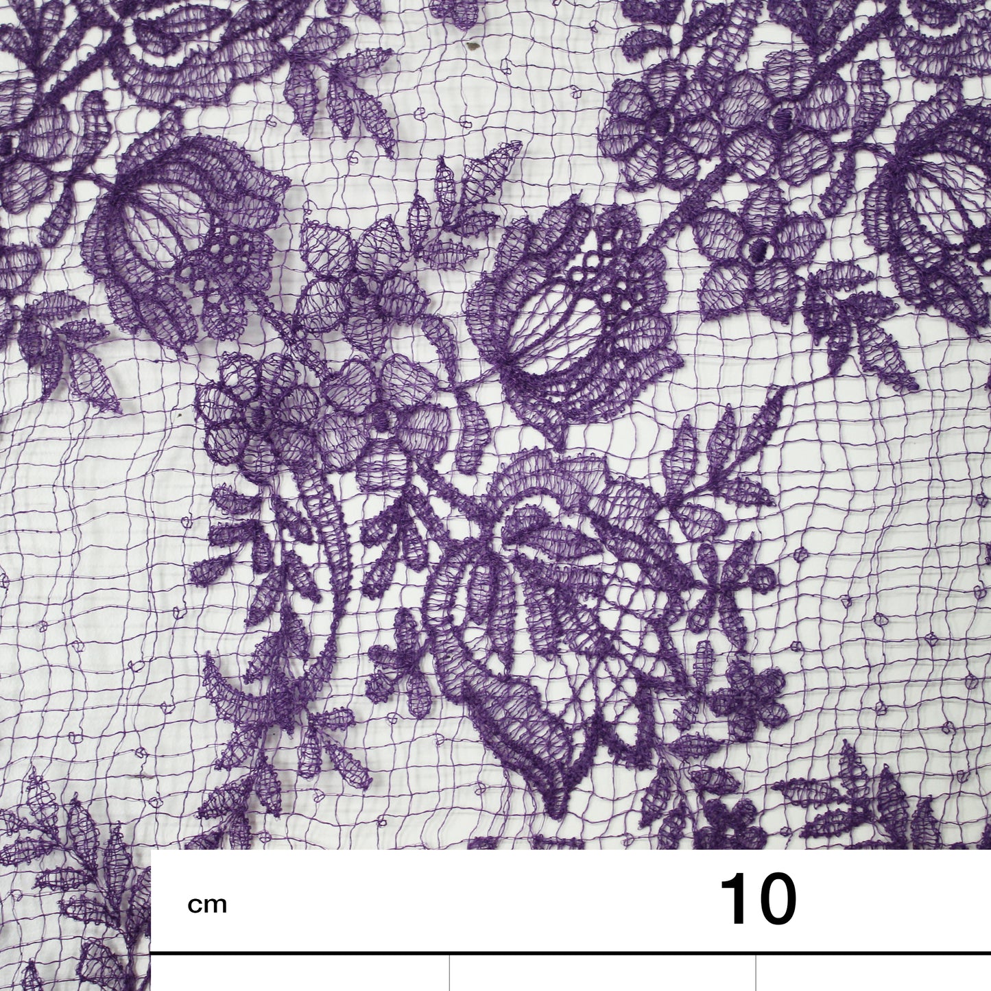 Pizzo Doppio Bordo Ricamato con Fiori