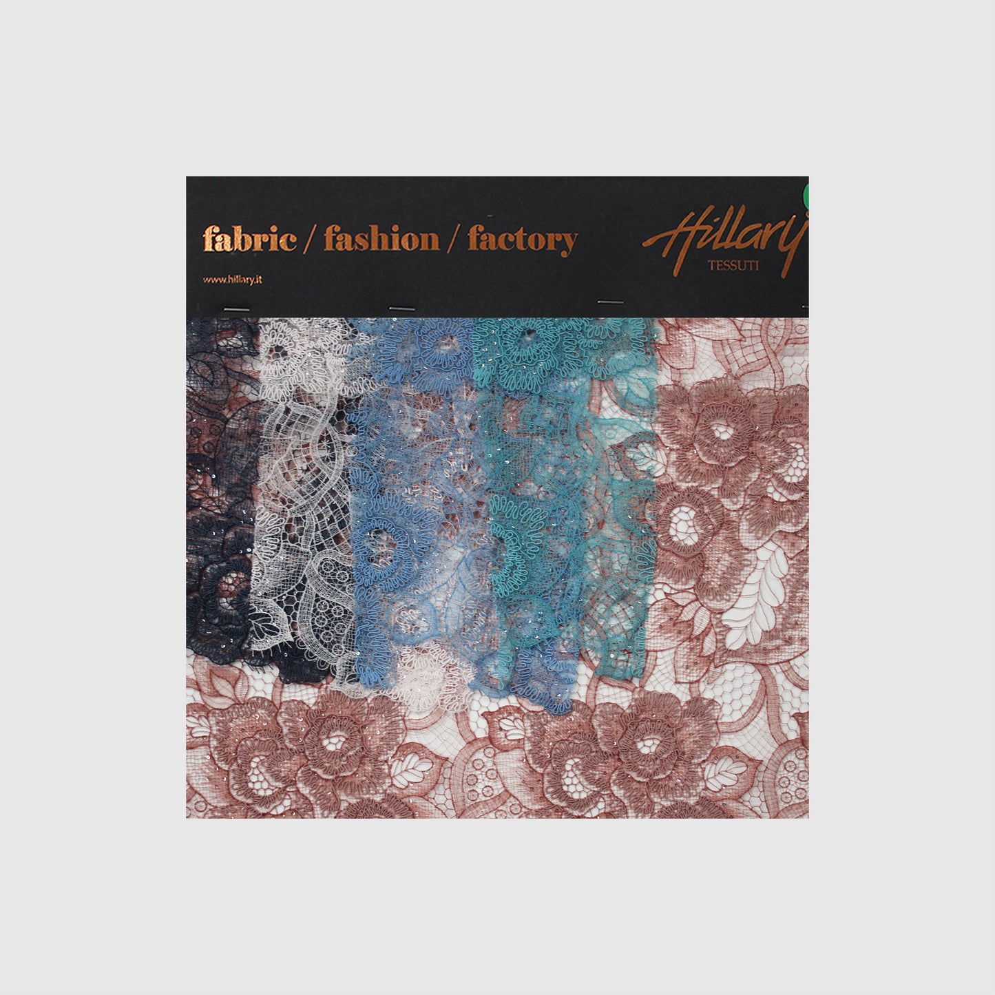 Rebrodé Lace with Flowers and Paillettes