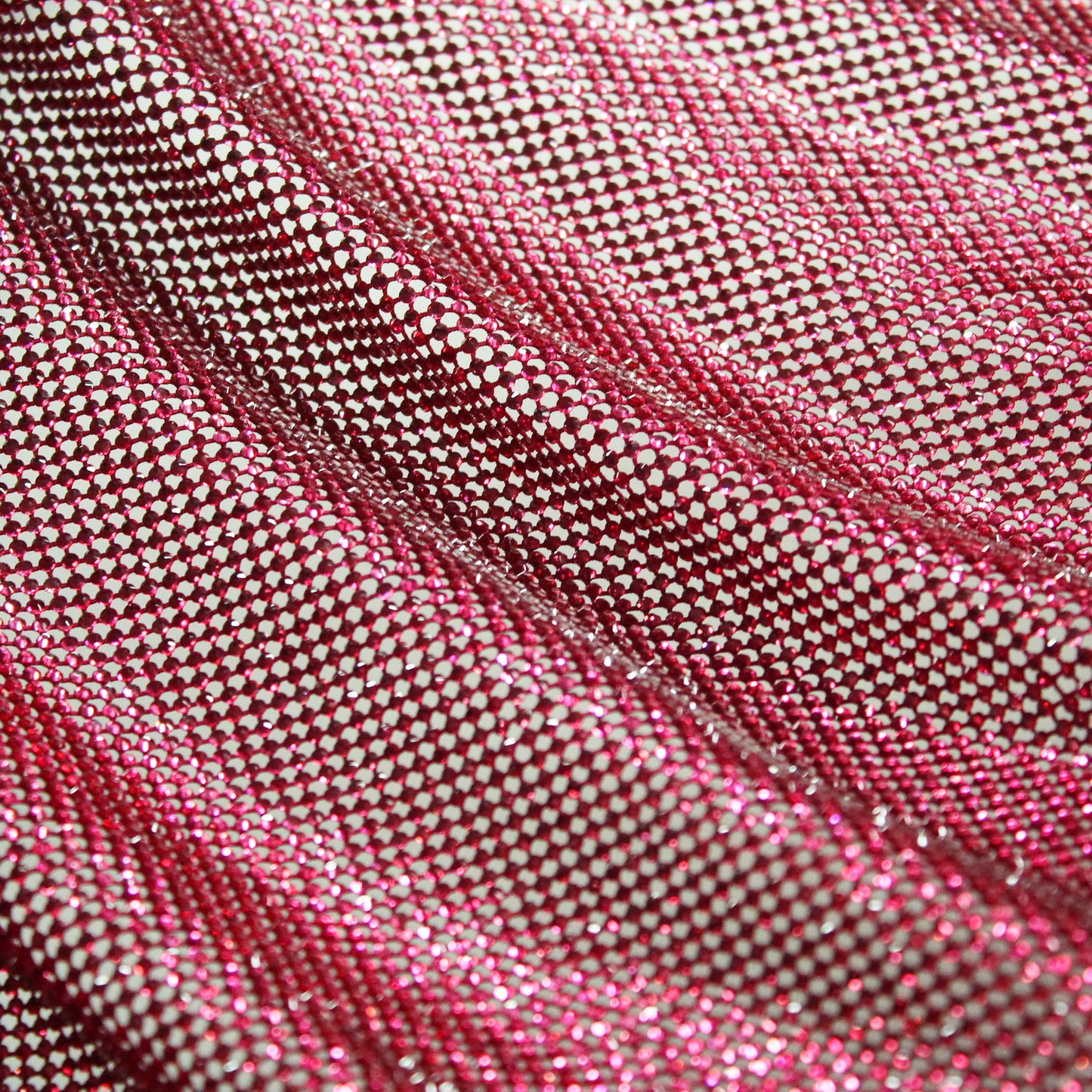 Rete Stretta con Strass Tondi Piccoli Tono su Tono