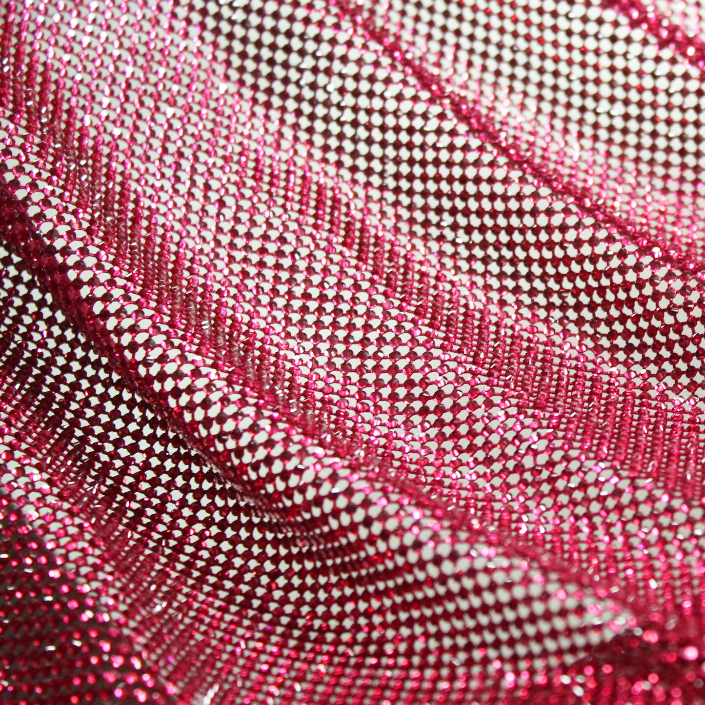 Rete Stretta con Strass Tondi Piccoli Tono su Tono