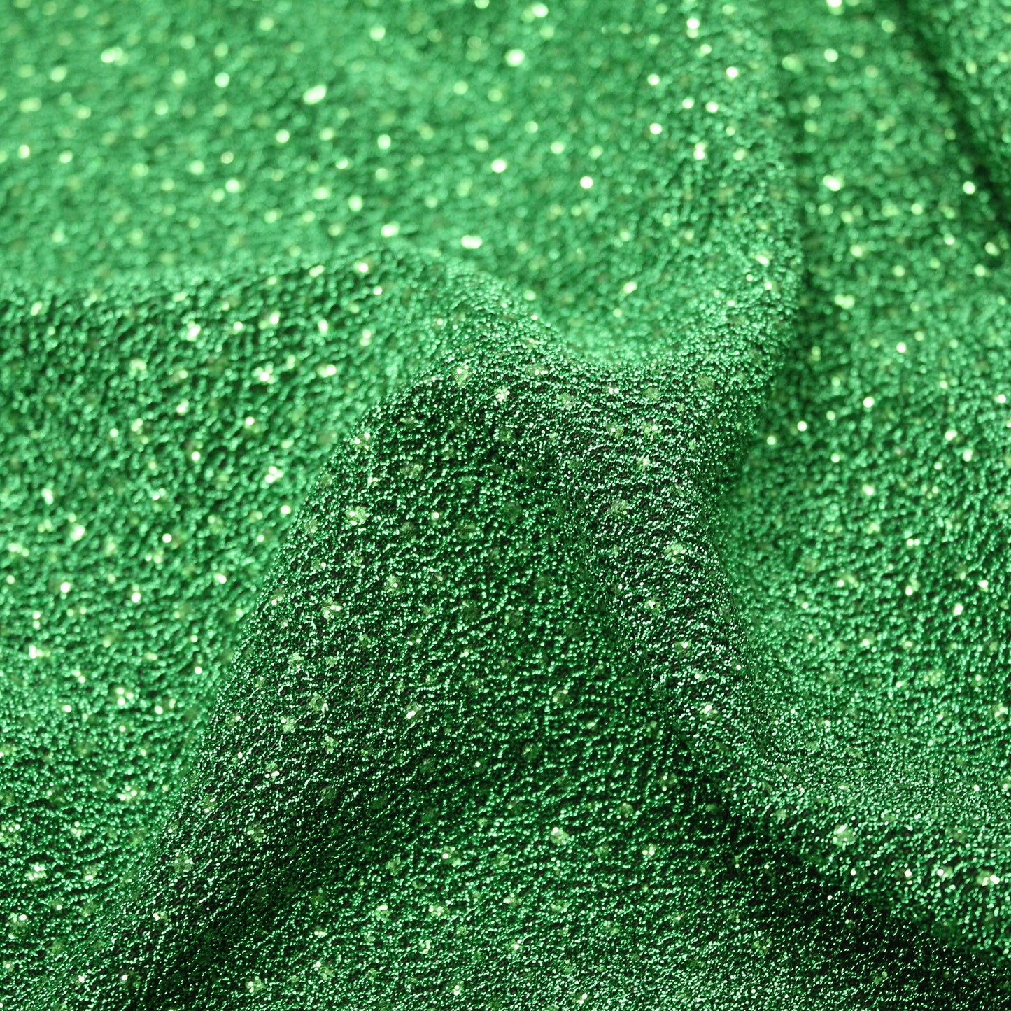 Tessuto Jersey Elasticizzato con Pois Glitter Tono su Tono