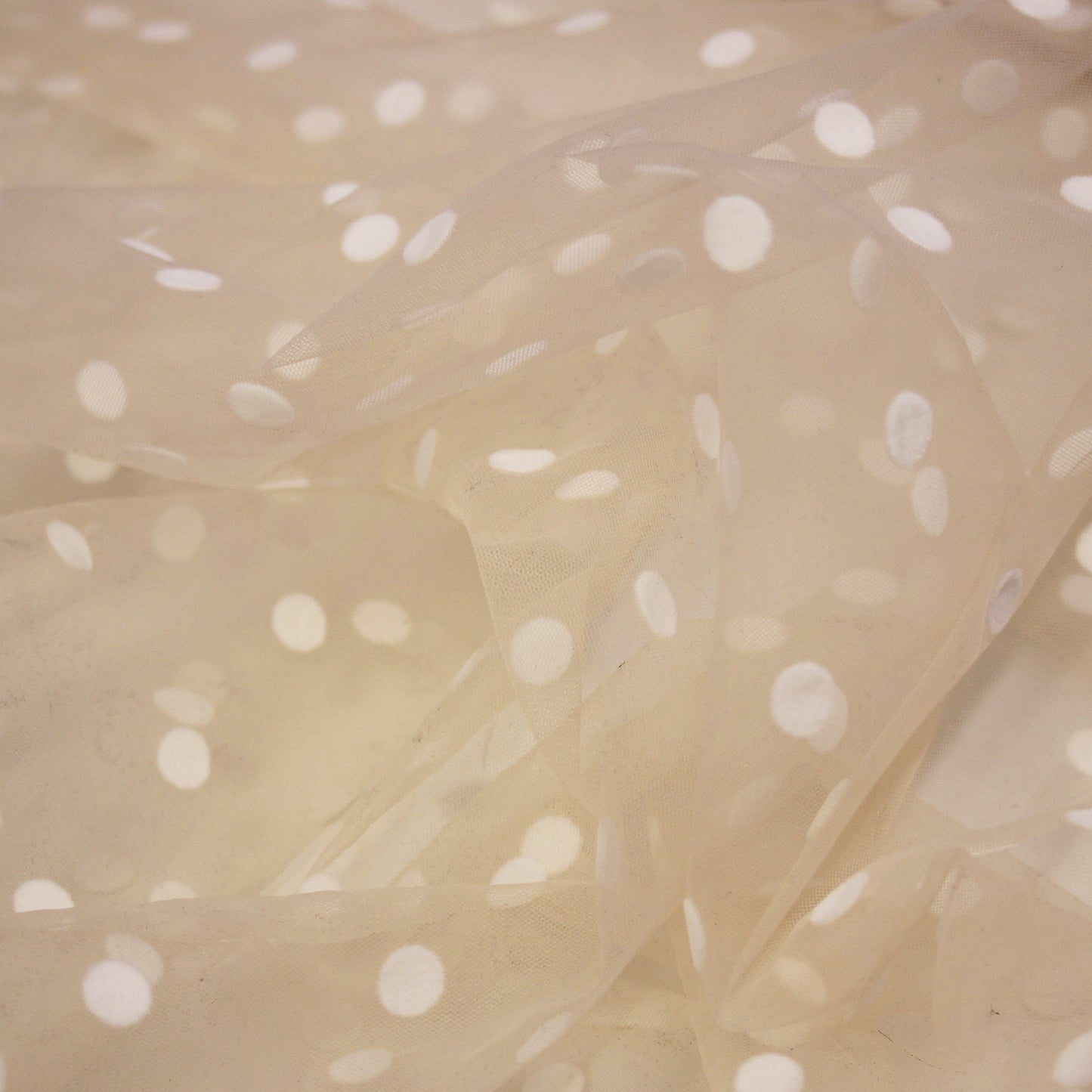 Tulle Flock Pois Grandi