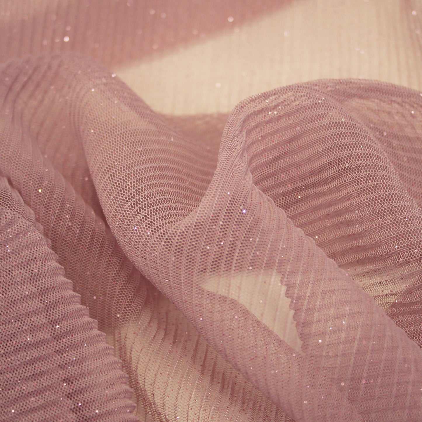 Tulle Plissè con Glitter