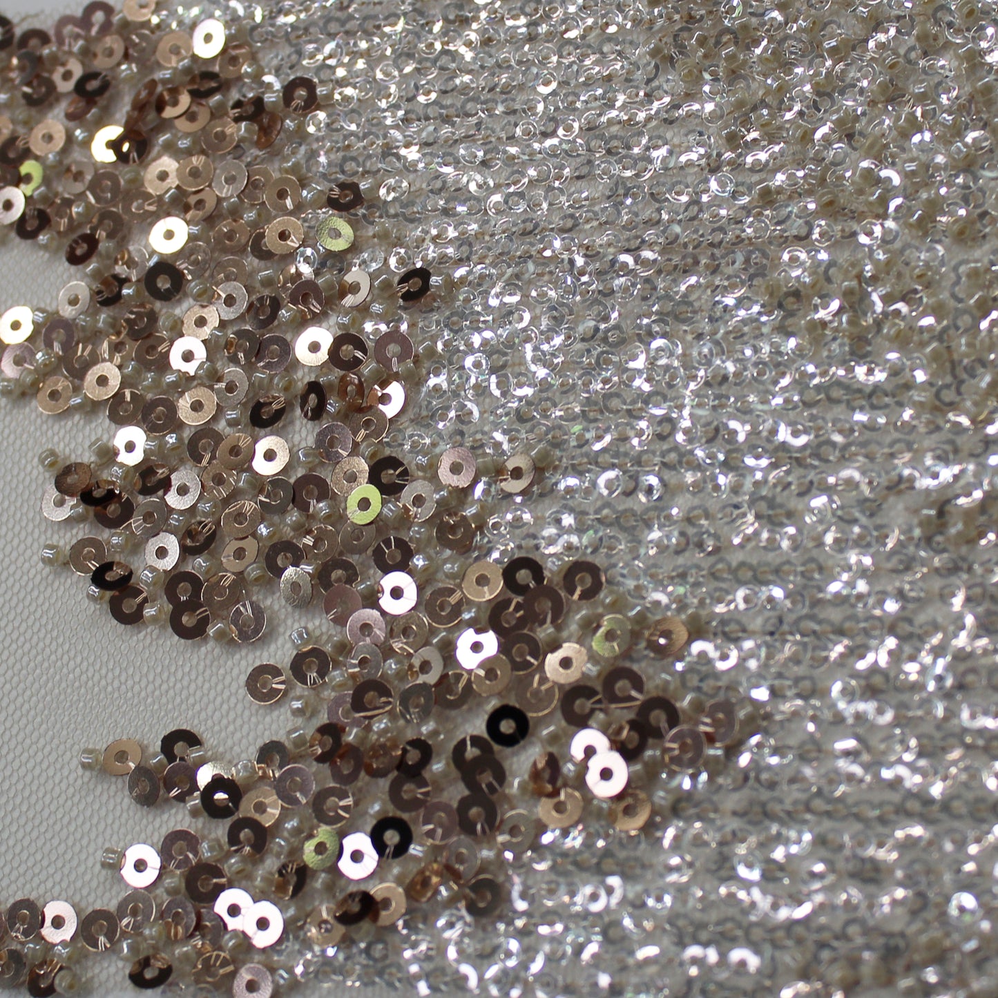 Tulle Ricamato con Pailettes Multicolor
