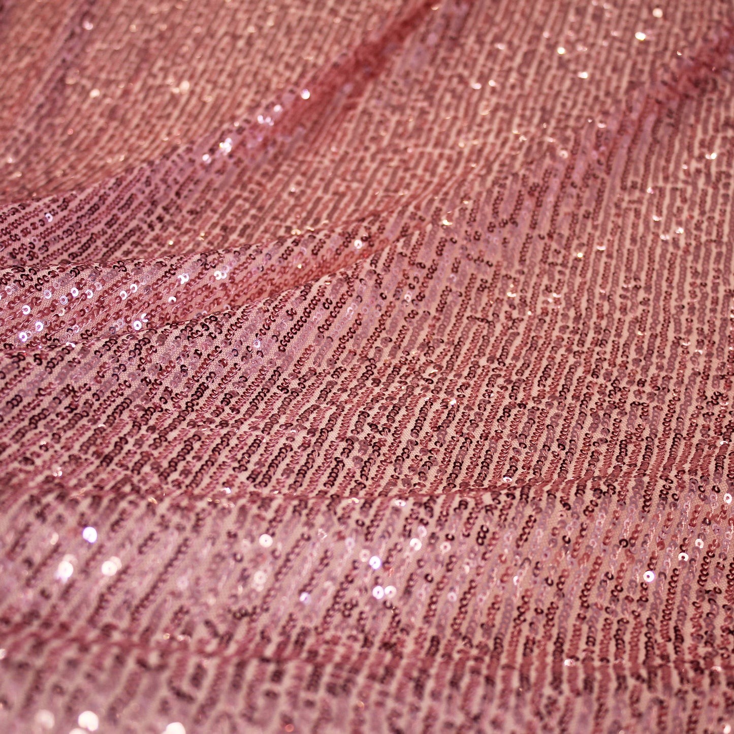 Tulle Ricamato con Paillettes Tono su Tono a Campo Pieno