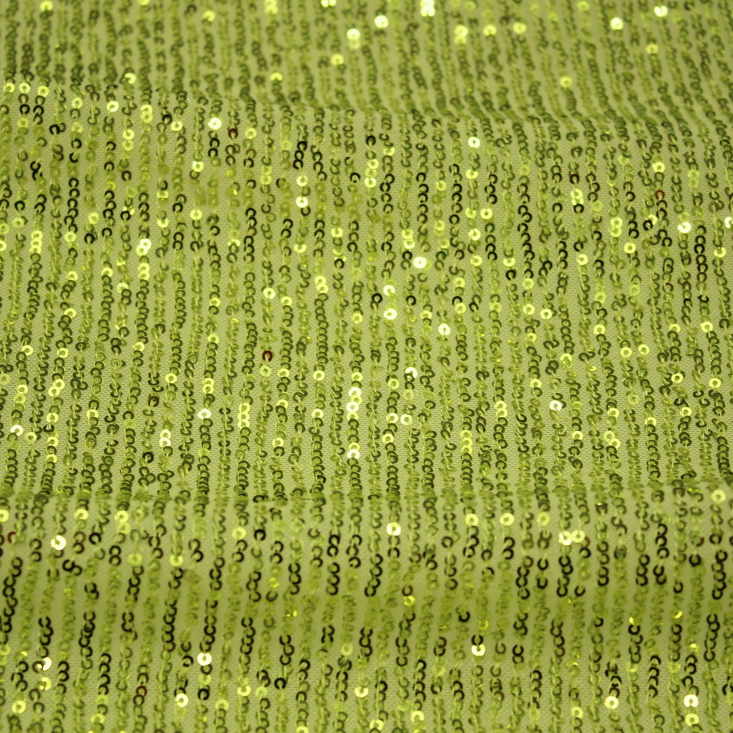 Tulle Ricamato con Paillettes Tono su Tono a Campo Pieno