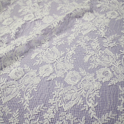 Double Border Embroidered Lace with Flowers