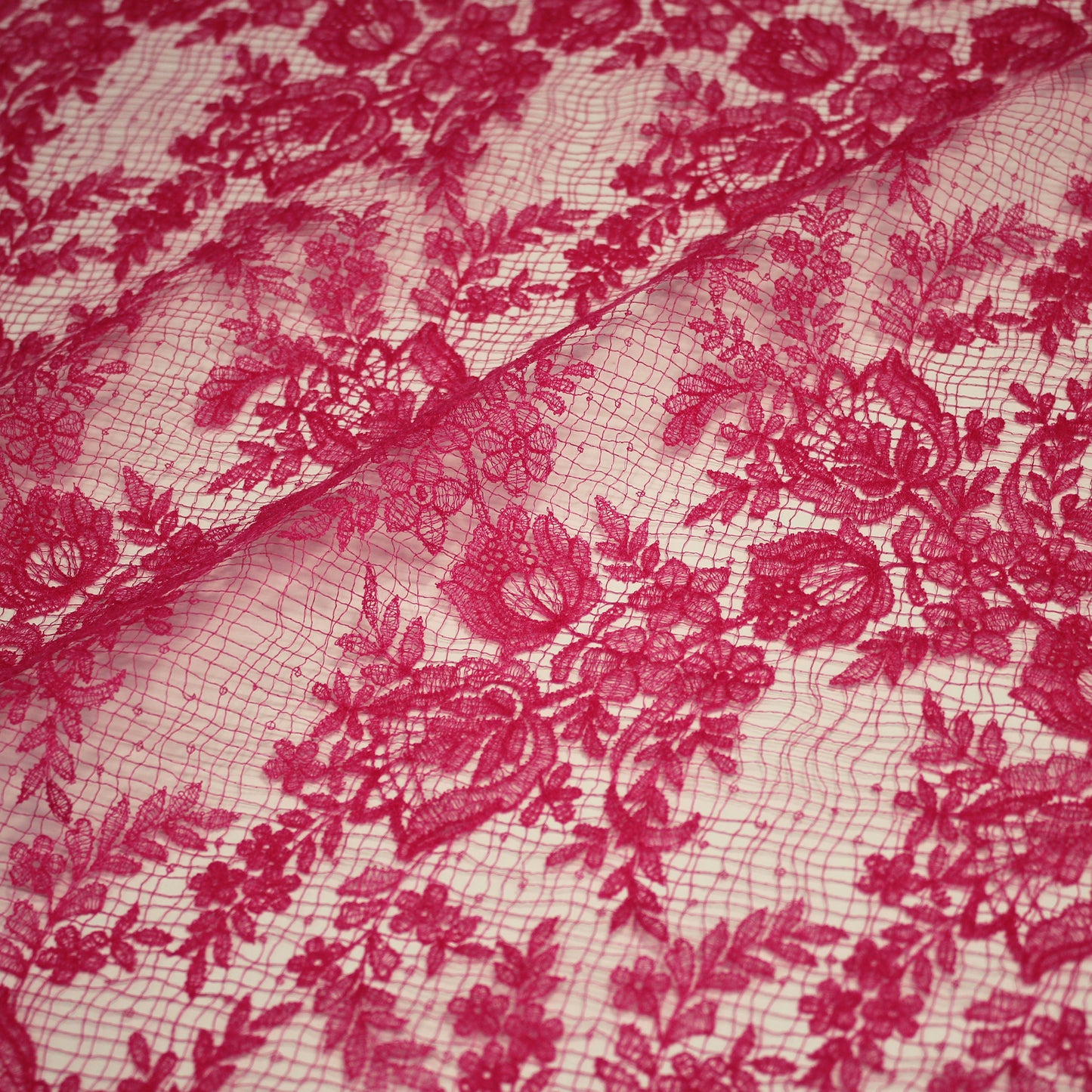 Double Border Embroidered Lace with Flowers