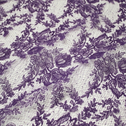 Double Border Embroidered Lace with Flowers