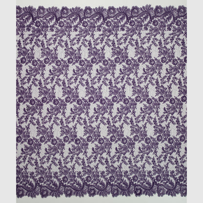 Double Border Embroidered Lace with Flowers