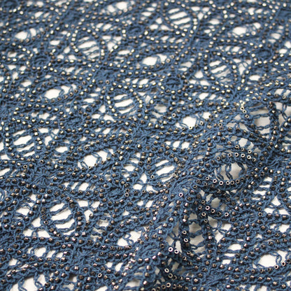 Pizzo Macramè a Motivo Geometrico con Coralli