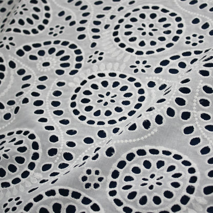 Sangallo Lace with Circles and Abstract Pattern