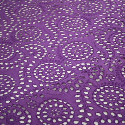 Sangallo Lace with Circles and Abstract Pattern