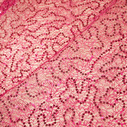 Rete Ricamata con Paillettes