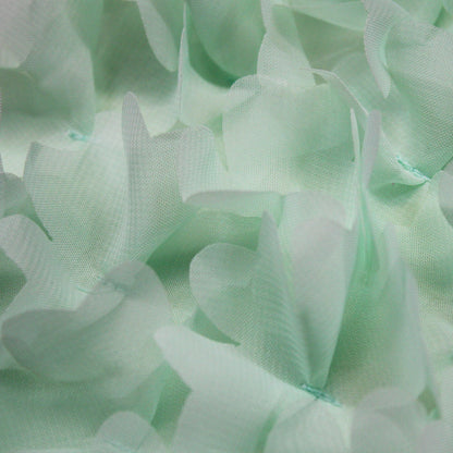 Embroidered Georgette with 3D Flowers and Petals