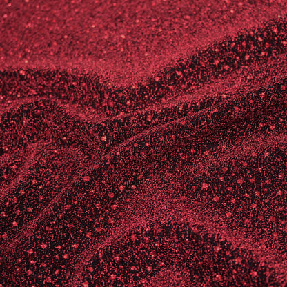 Tessuto Jersey Elasticizzato con Pois Glitter Tono su Tono