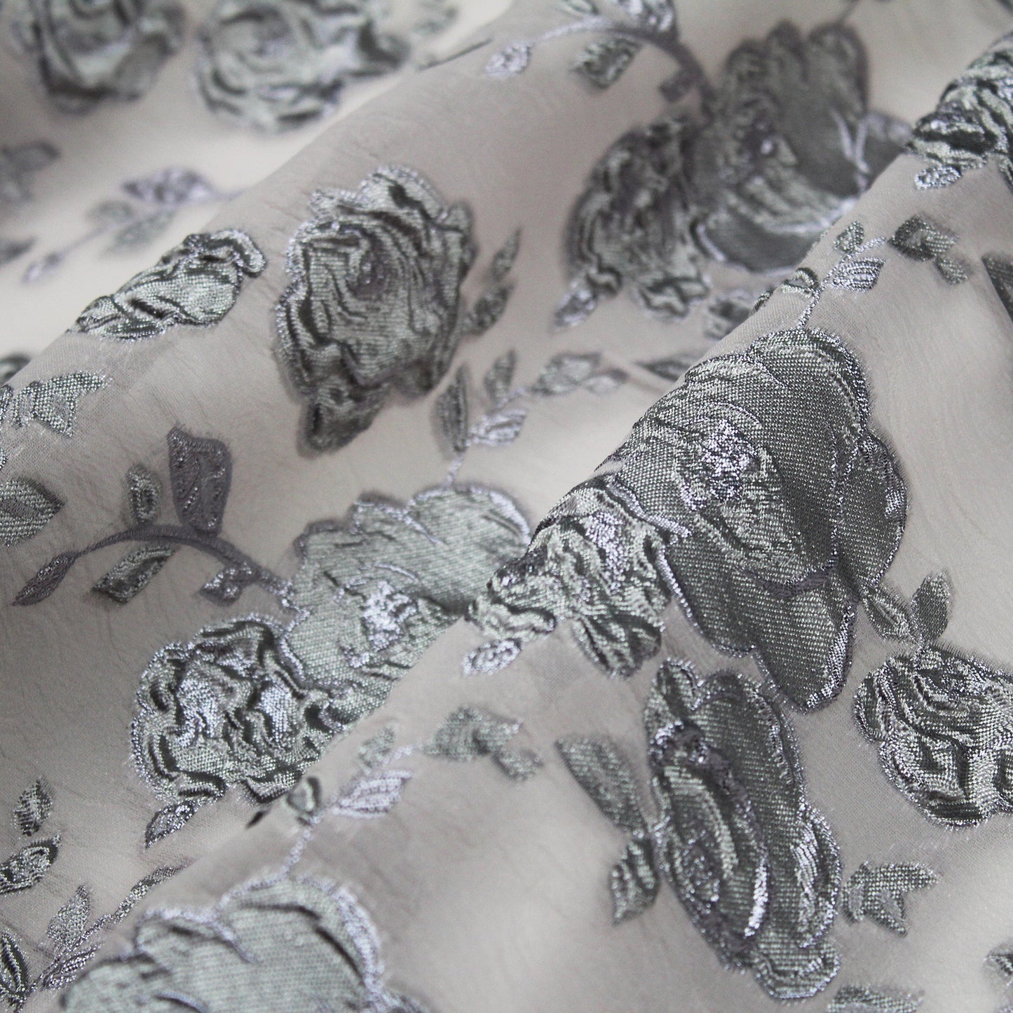 Tessuto Organza Broccato