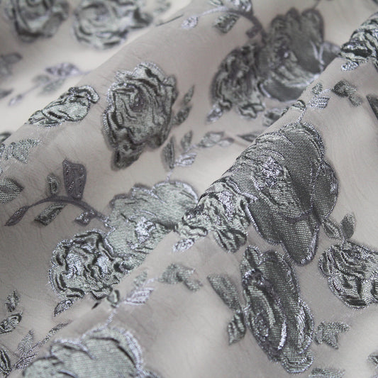 Tessuto Organza Broccato