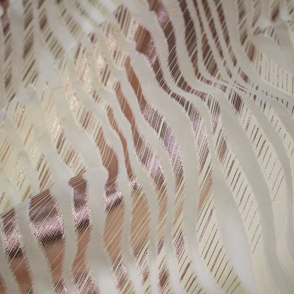 Tessuto Organza Fil Coupe con Motivo Zebrato
