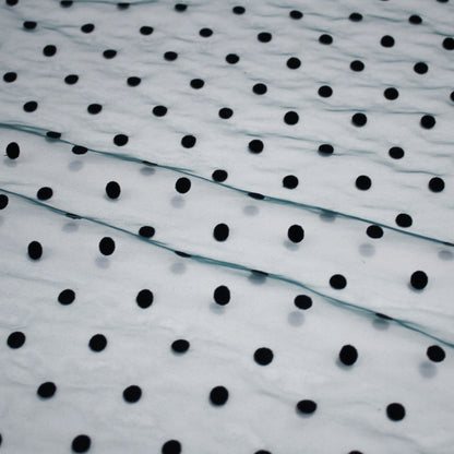 Tulle Flock Pois Grandi