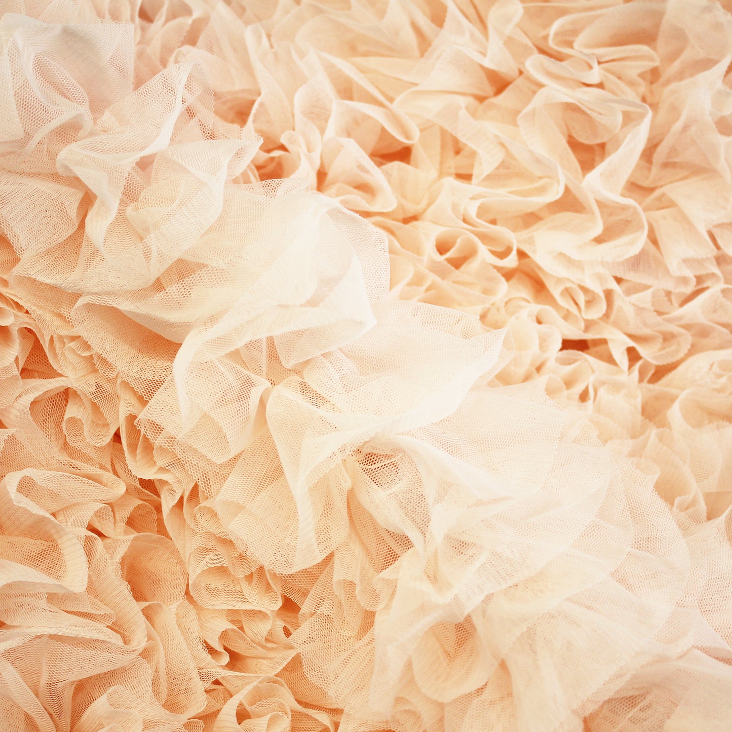 Embroidered Tulle with Ruffles and Flounces