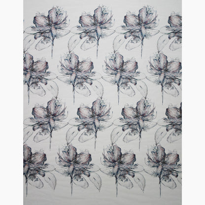 Embroidered Tulle with Large Flowers