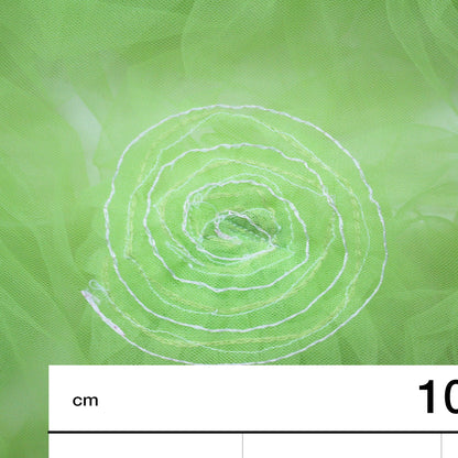 Tulle Ricamato con Fiori Grandi in Tulle 3D