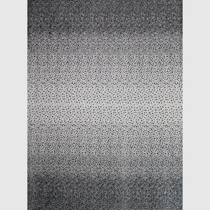 Embroidered Glitter Tulle with Double Border, 3D Puffy Degradé & Sequins