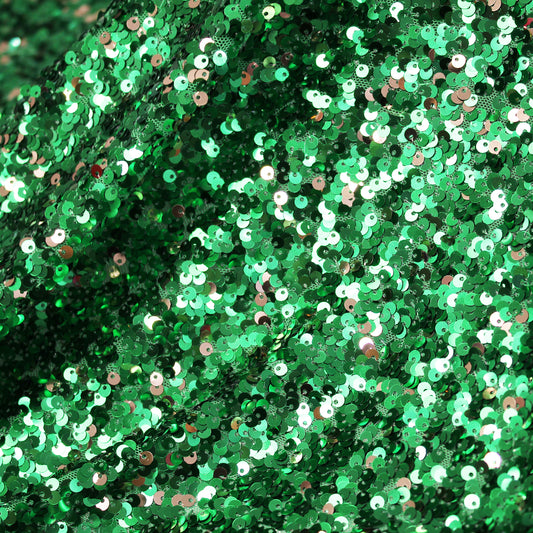 Tulle Ricamato Paillettes Lucide a Campo Pieno