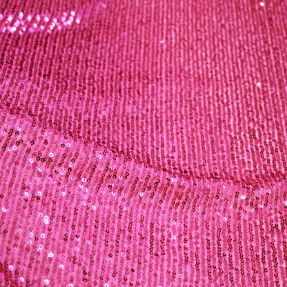 Tulle Ricamato con Paillettes Tono su Tono a Campo Pieno