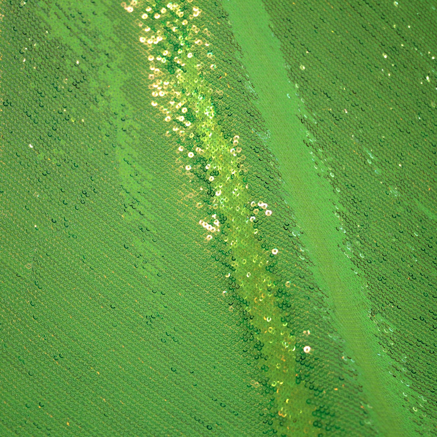 Tulle Ricamato con Paillettes a Campo Pieno Tonalità Fluo