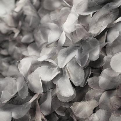 Tulle Ricamato con Petali 3D in Organza con Sfumatura