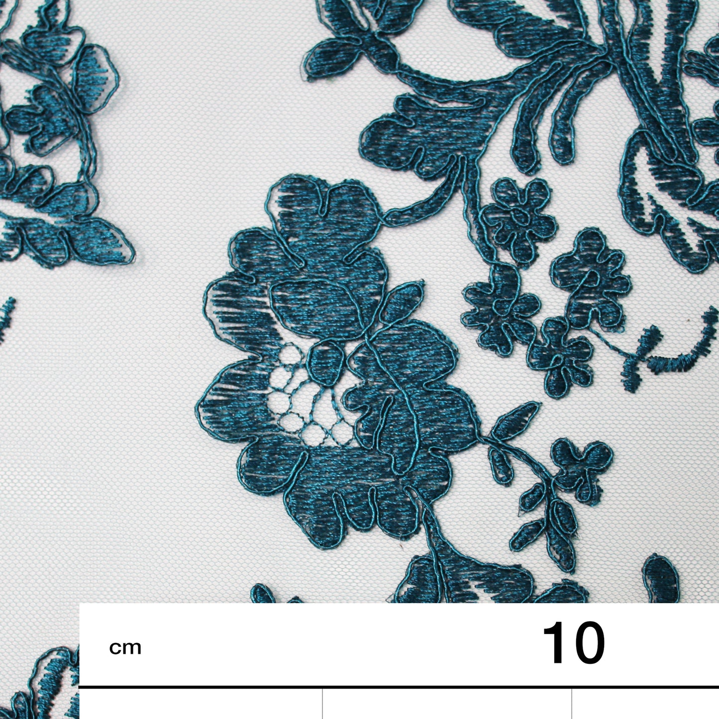 Embroidered Tulle with Rebrodée