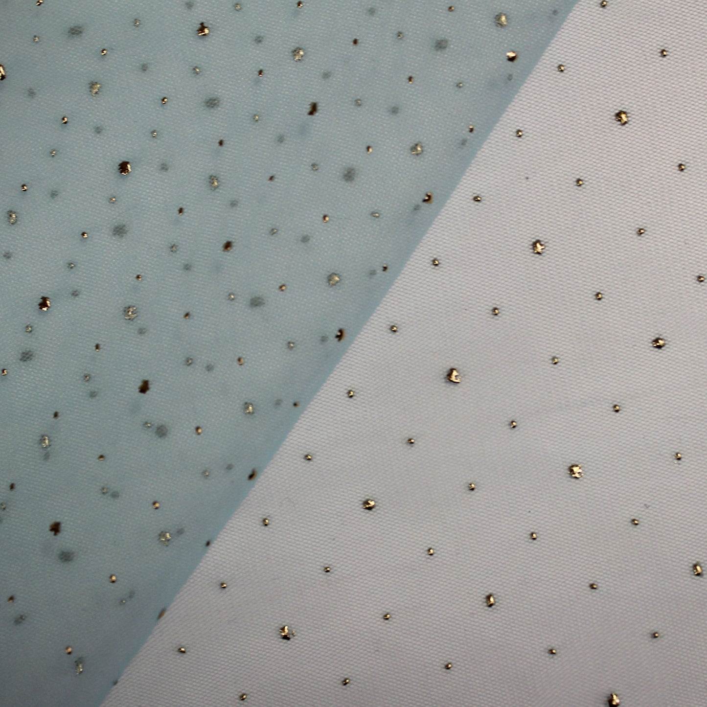 Tulle Ricamato Strass Effetto Pois