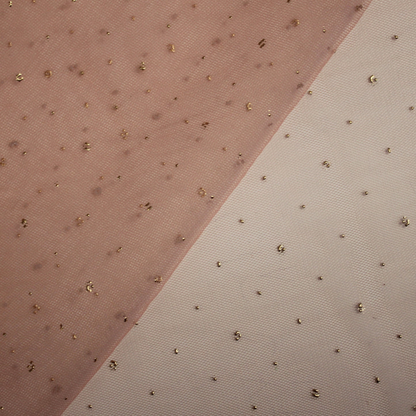 Tulle Ricamato Strass Effetto Pois